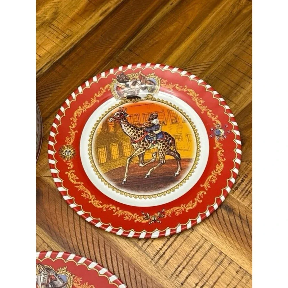 Restoration Hardware Circus Tin Plates set